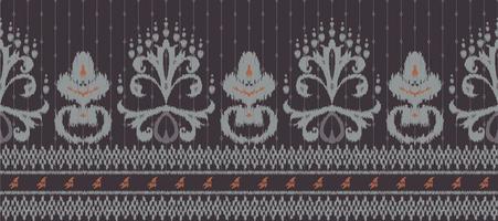 Motiv Ikat nahtlos Muster Stickerei Hintergrund. geometrisch ethnisch orientalisch Muster traditionell. Ikat aztekisch Stil abstrakt Vektor Illustration. Design zum drucken Textur, Stoff, Saree, Sari, Teppich.