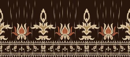 afrikanisch Ikat Paisley Stickerei. Batik Textil- Ikat Diamant nahtlos Muster Digital Vektor Design zum drucken Saree kurti Borneo Stoff Rand ikkat dupatta