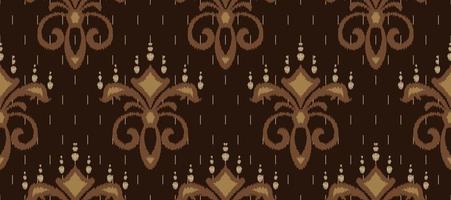 afrikanisch Ikat Paisley Stickerei. ethnisch Ikat nahtlos Muster Stickerei. Batik Textil- nahtlos Muster Digital Vektor Design zum drucken Saree kurti Borneo Stoff Rand Bürste Party tragen