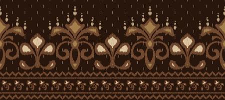 afrikansk ikat paisley broderi. etnisk ikat sömlös mönster broderi. batik textil- sömlös mönster digital vektor design för skriva ut saree kurti borneo tyg gräns borsta fest ha på sig