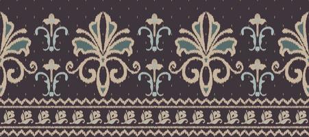 afrikansk ikat paisley broderi. etnisk ikat rand afrikansk ikat paisley broderi. batik textil- sömlös mönster digital vektor design för skriva ut saree kurti borneo tyg gräns borsta fest ha på sig