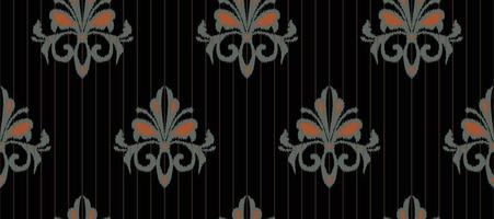 afrikansk ikat paisley broderi. etnisk ikat vektor afrikansk ikat paisley broderi. batik textil- sömlös mönster digital vektor design för skriva ut saree kurti borneo tyg gräns ikkat dupatta