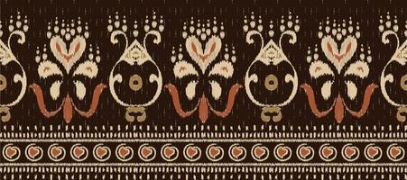 afrikanisch Ikat nahtlos Muster Stickerei Hintergrund. geometrisch ethnisch orientalisch Muster traditionell. Ikat aztekisch Stil abstrakt Vektor Illustration. Design zum drucken Textur, Stoff, Saree, Sari, Teppich.