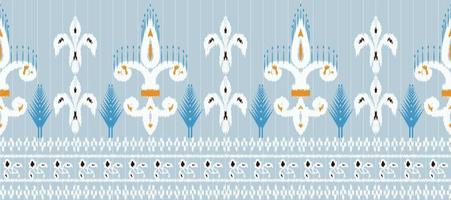 afrikanisch Ikat Paisley Muster Stickerei Hintergrund. geometrisch ethnisch orientalisch Muster traditionell. Ikat aztekisch Stil abstrakt Vektor Illustration. Design zum drucken Textur, Stoff, Saree, Sari, Teppich.