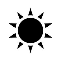Sonne Symbol Vektor. einfach minimal modern Design. vektor