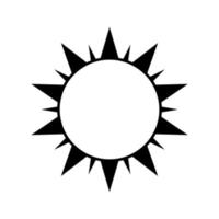 Sonne Symbol Vektor. einfach minimal modern Entwurf für Vorlagen, Drucke, Netz, Sozial Medien Beiträge vektor