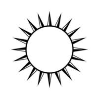 Boho himmlisch Sonne Symbol Logo. einfach modern abstrakt Design zum Vorlagen, Drucke, Netz, Sozial Medien Beiträge vektor