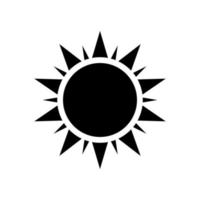 Sonne Symbol Vektor. einfach minimal modern Design zum Vorlagen, Drucke, Netz, Sozial Medien Beiträge vektor