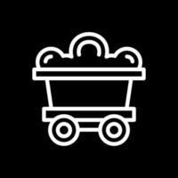 Bergbauwagen-Vektor-Icon-Design vektor