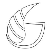 Brief G Symbol Illustration Vektor