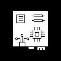 Motherboard-Vektor-Icon-Design vektor