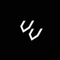 vv Logo Monogramm mit oben zu Nieder Stil modern Design Vorlage vektor