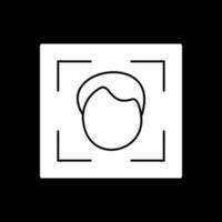 Gesichtsscanner-Vektor-Icon-Design vektor