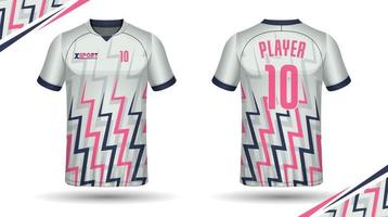 Fußball-Trikot-Design für Sublimation, Sport-T-Shirt-Design vektor