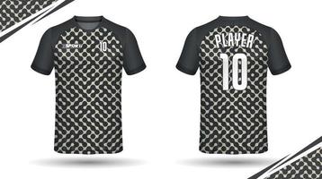 Fußball-Trikot-Design für Sublimation, Sport-T-Shirt-Design vektor