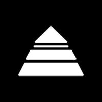 Pyramidenvektor-Icon-Design vektor