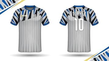 Fußball-Trikot-Design für Sublimation, Sport-T-Shirt-Design vektor