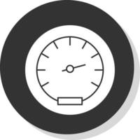 Tachometer-Vektor-Icon-Design vektor