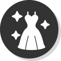 Hochzeitskleid-Vektor-Icon-Design vektor