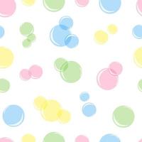 Vektor Illustration nahtlos Muster farbig Seife Luftblasen