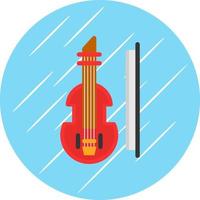 Violine-Vektor-Icon-Design vektor