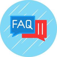 FAQ-Vektor-Icon-Design vektor