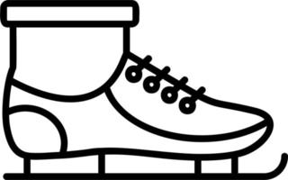 Eis Rollschuhe Vektor Symbol