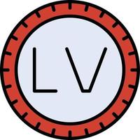 lettland ringa koda vektor ikon