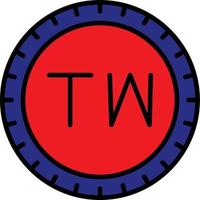 Taiwan wählen Code Vektor Symbol