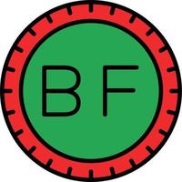 Burkina Faso wählen Code Vektor Symbol