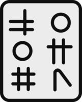 hieroglyf vektor ikon