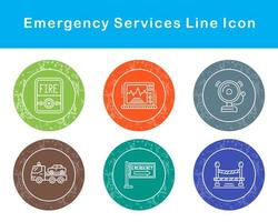 nödsituation tjänster vektor ikon uppsättning