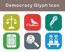 Demokratie Vektor Symbol einstellen