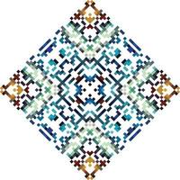 aztekisch geometrisch Ornament. Stammes- ethnisch Stickerei Stil. Vektor Illustration.