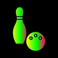 einzigartiges Bowling-Vektorsymbol vektor