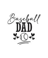 Typografie Baseball T-Shirt Design Vektor png - - Baseball Papa