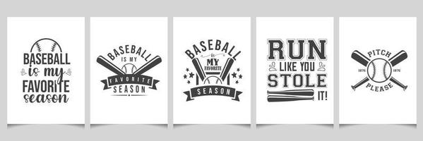 Baseball Typografie Design-Baseball T-Shirt Design-Baseball svg bündeln - - Baseball Zitat bündeln vektor