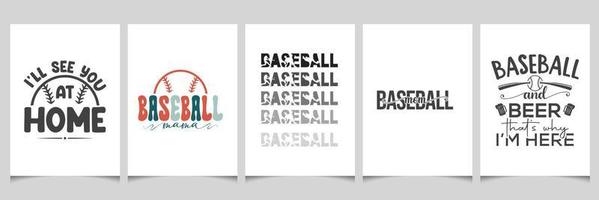 baseboll typografi design-baseball tshirt design-baseball svg bunt - baseboll Citat bunt vektor