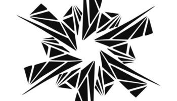 schwarz abstrakt gespiegelt Mosaik Illustration Hintergrund vektor