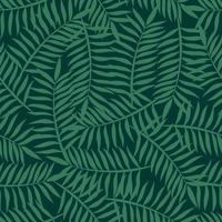 Palme Blätter nahtlos Muster Design. tropisch Blätter Ast Sommer- Muster Design. tropisch Blumen- Muster Hintergrund. modisch Brasilianer Illustration. vektor