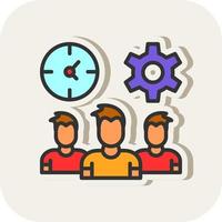 Teamwork-Vektor-Icon-Design vektor