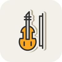 Violine-Vektor-Icon-Design vektor