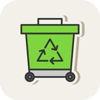 Recycling-Vektor-Icon-Design vektor