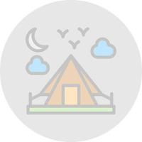 Camping-Vektor-Icon-Design vektor