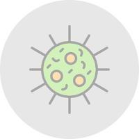 Bakterien-Vektor-Icon-Design vektor
