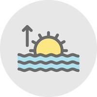 Sonnenaufgang-Vektor-Icon-Design vektor