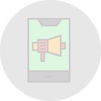 mobiles Marketing-Vektor-Icon-Design vektor