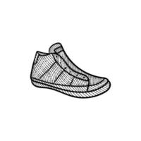 Schuhe zum Mann Jahrgang Stil Illustration Design vektor