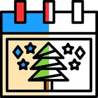 Weihnachtsbaum-Vektor-Icon-Design vektor