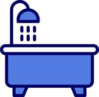 Badewanne-Vektor-Symbol vektor